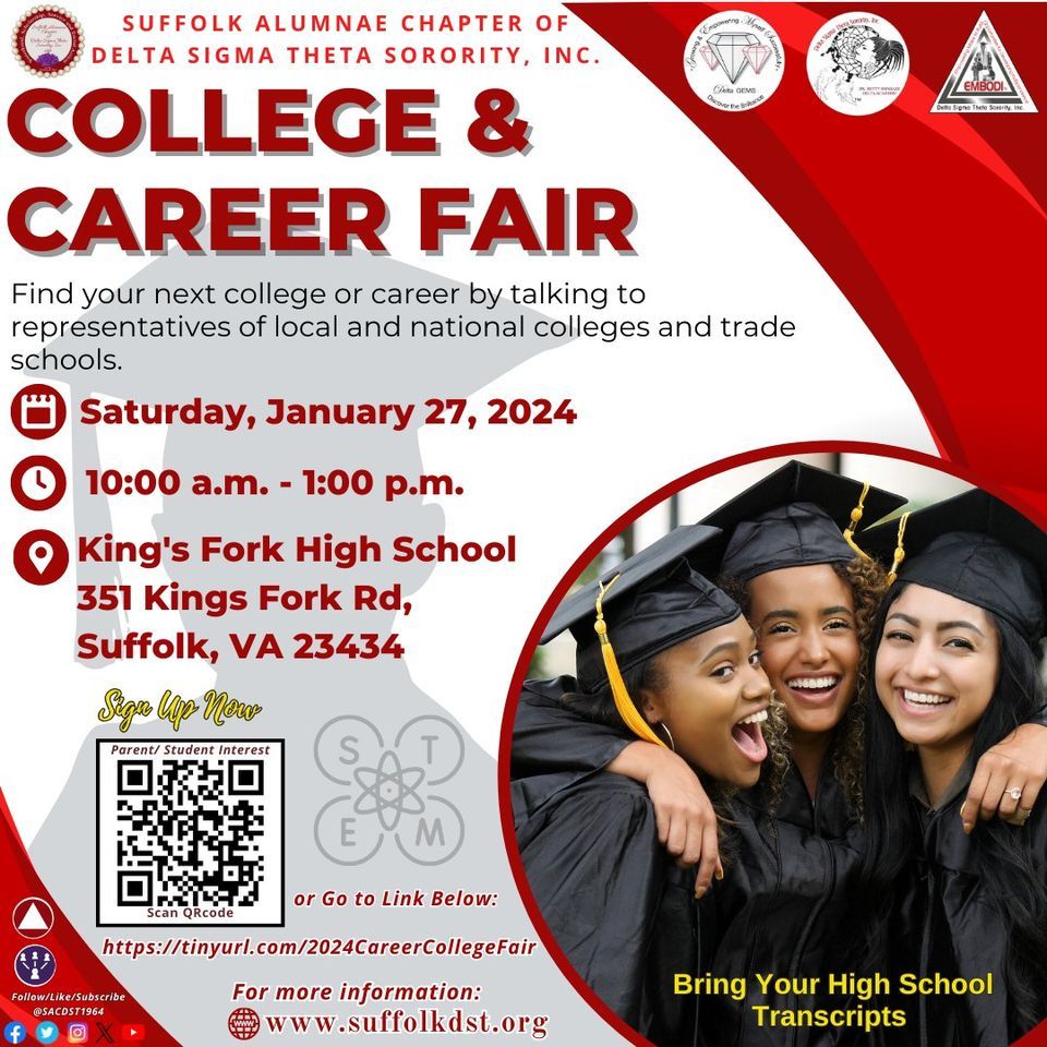 2024 College and Career Fair, King's Fork High School, Suffolk, January 27 2024 AllEvents.in