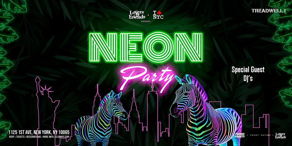 01/31 NEON GLOW IN THE DARK Dance Party @ Treadwell park -Games & Cocktails, 31 January | Event in New York
