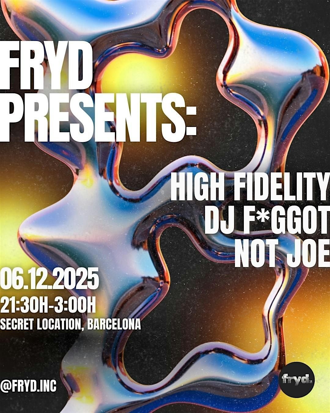 FRYD Presents:, 6 December | Event in Barcelona | AllEvents