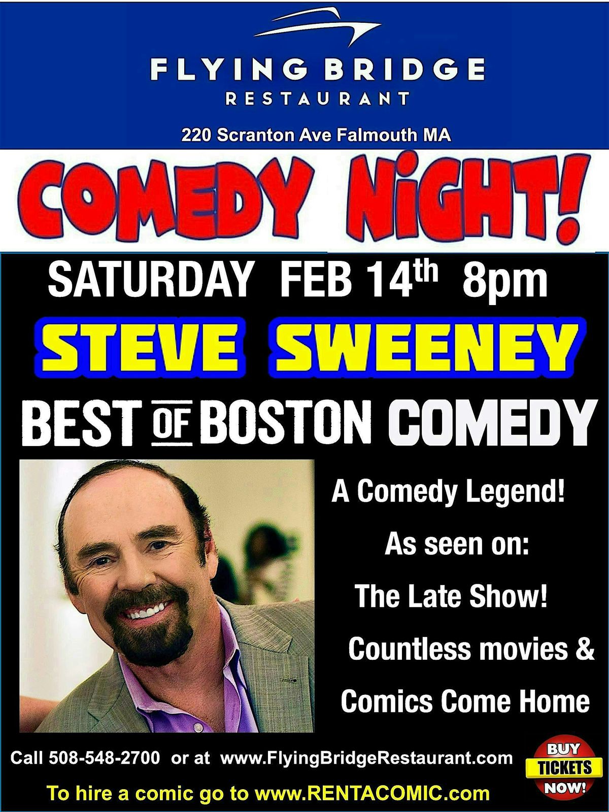 A Night of Comedy with Steve Sweeney, 14 February | Event in Falmouth | AllEvents