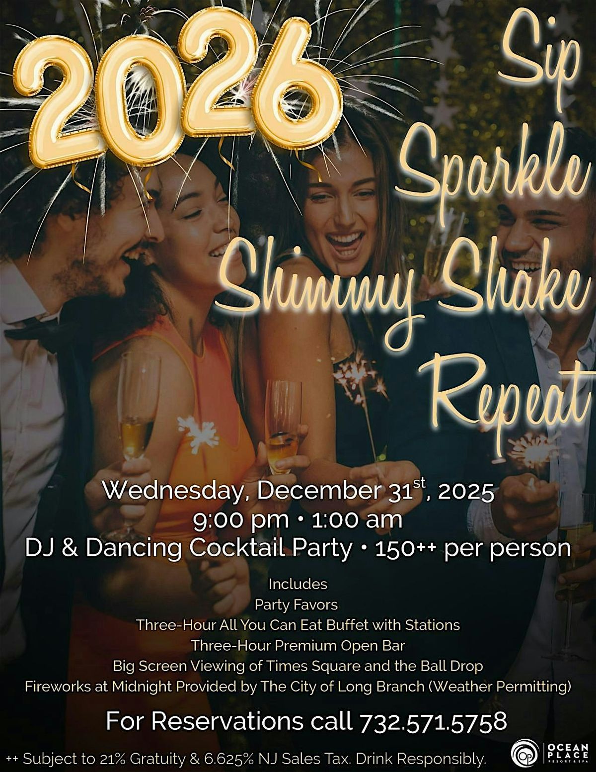 New Year's Eve at Ocean Place Resort and Spa, 31 December | Event in Long Branch | AllEvents