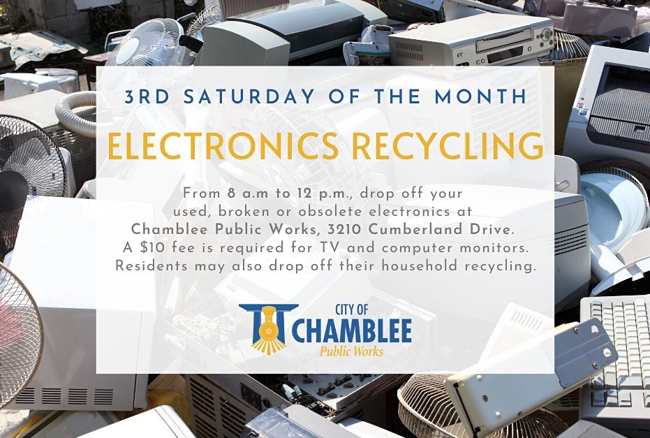City Of Chamblee Electronics Recycling Event Public Works Department Chamblee August 15 To March 19 Allevents In Recyclin Events Chicago 2022