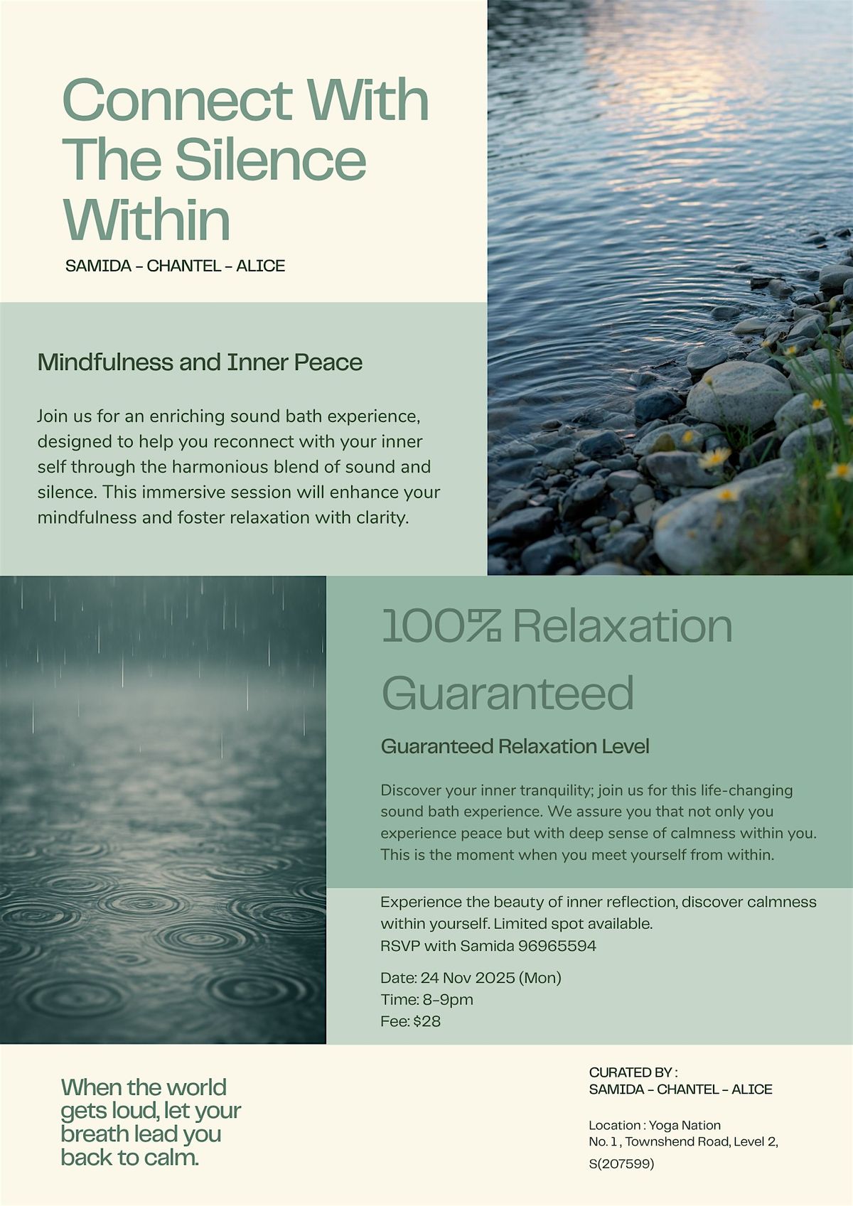 Connect with The Silence Within | Event in Singapore | AllEvents