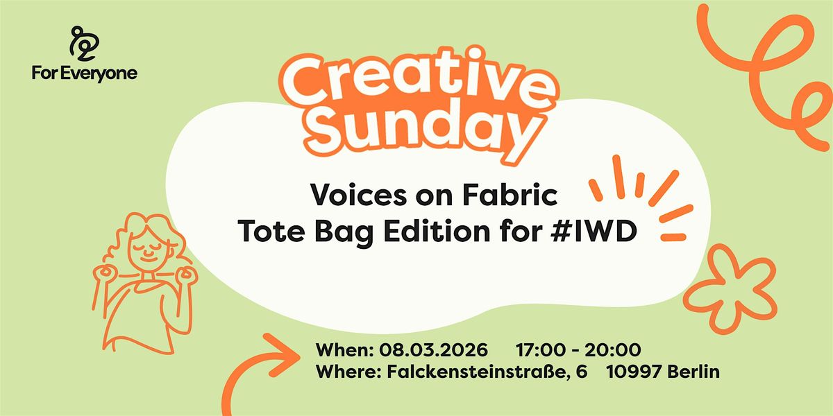 Voices on Fabric – International Women’s Day Special Creative Sunday