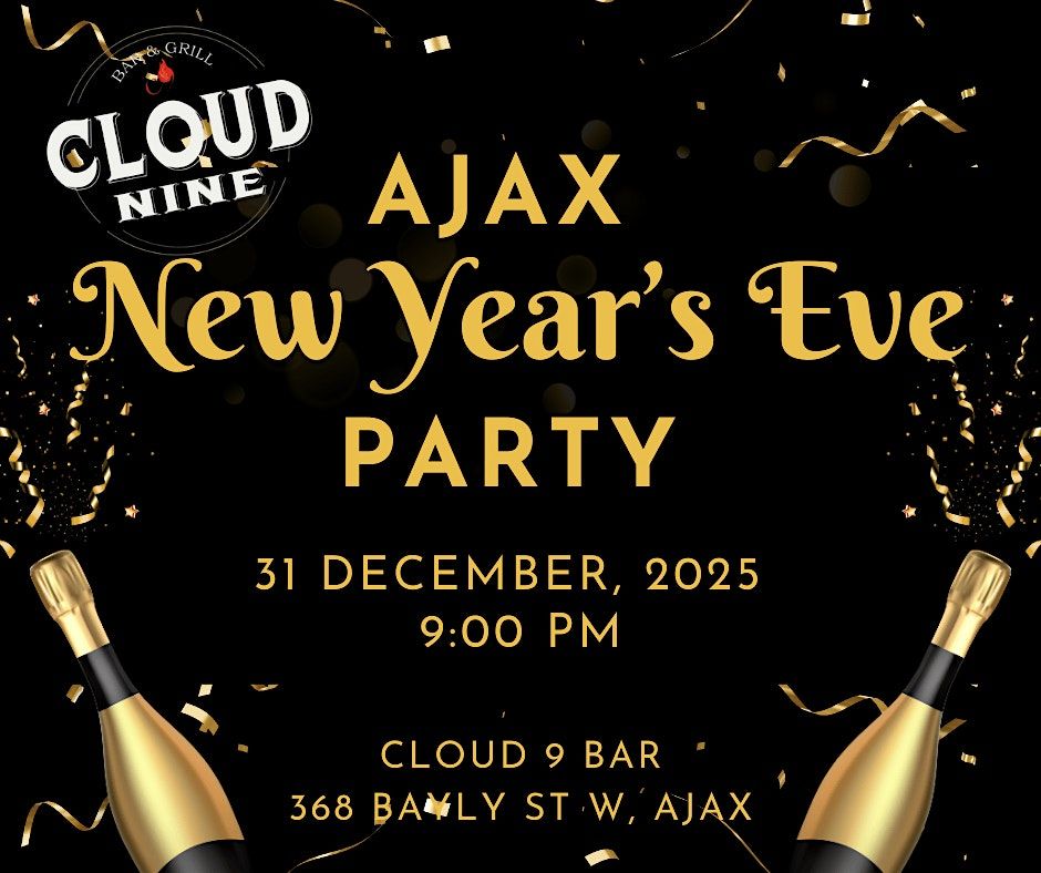 Ajax New Year's Eve Party!, 31 December | Event in Ajax | AllEvents