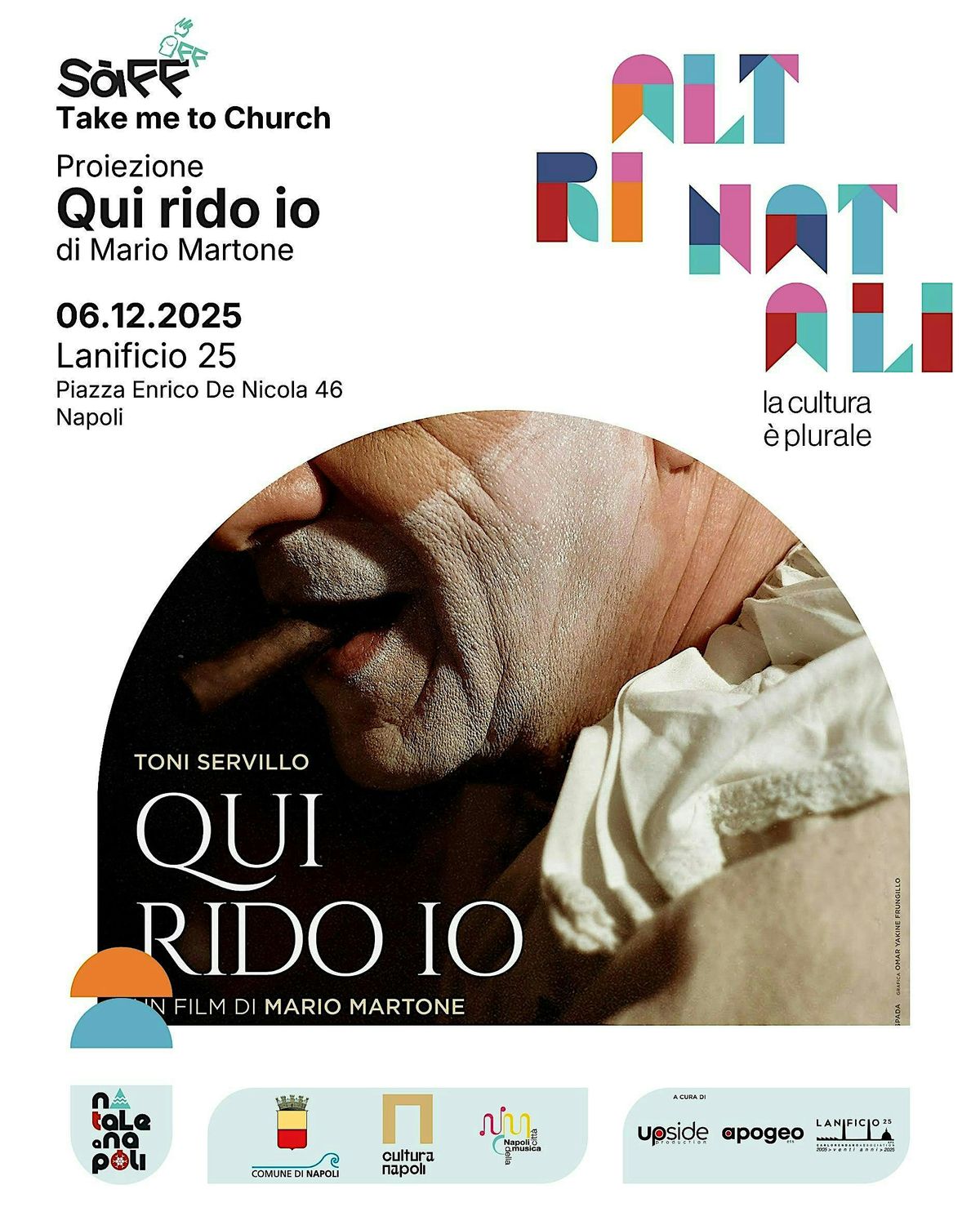 SàFF oFF - Proiezione &amp; Talk: &quot;Qui rido io&quot; di Mario Martone