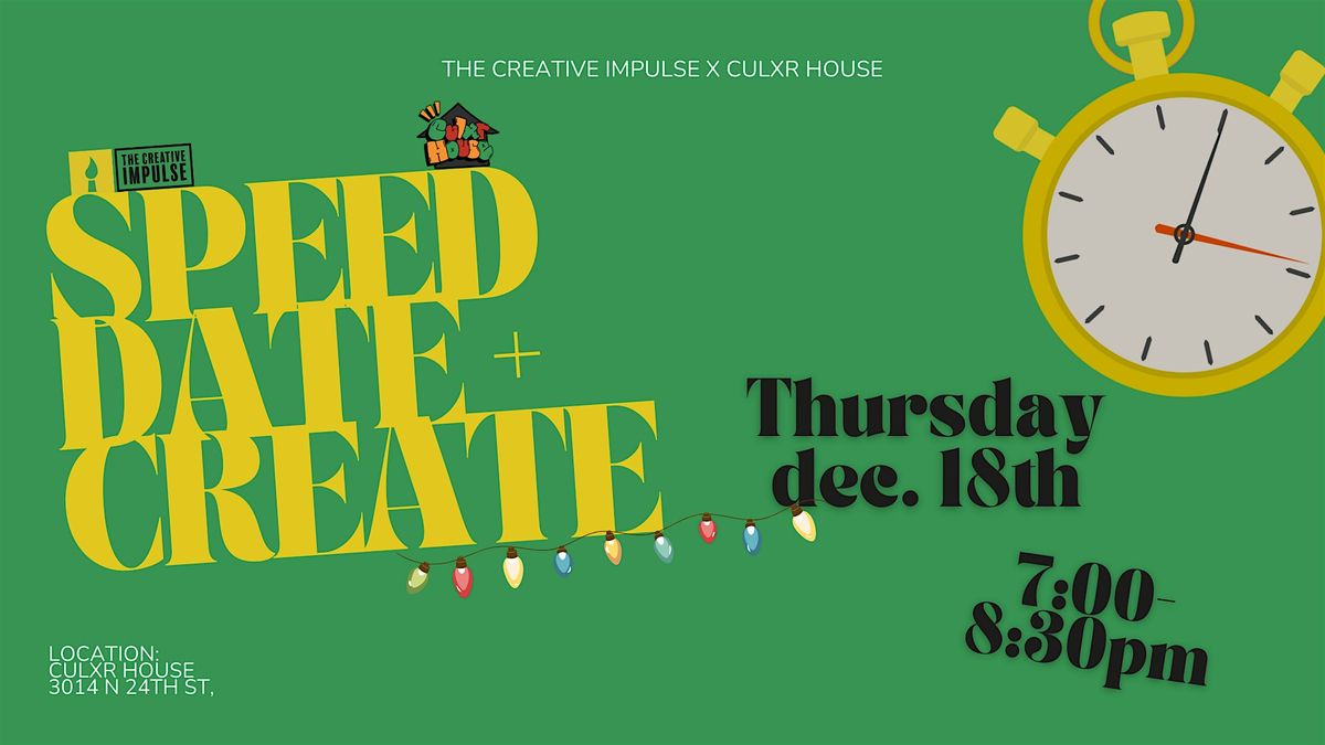 Create & Speed Date Holiday Event: Age 25-36, 18 December | Event in Omaha | AllEvents
