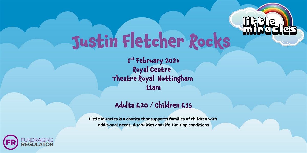 Notts justin fletcher rocks royal centre notts, 1 February | Event in Nottingham | AllEvents