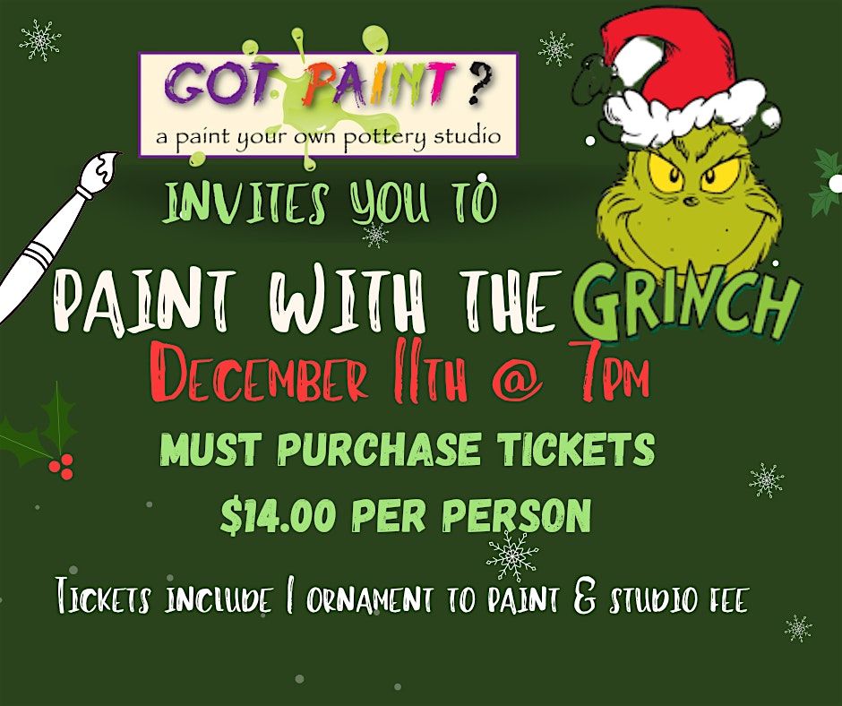 Paint with the Grinch, 11 December | Event in Lakewood | AllEvents
