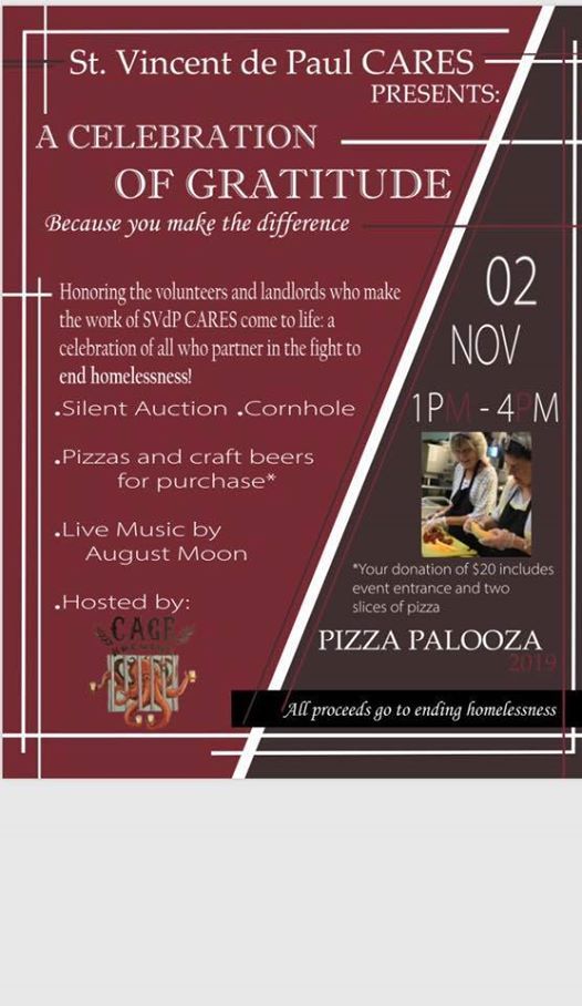 St. Vincent de Paul CARES Pizza Palooza Benefit, Cage