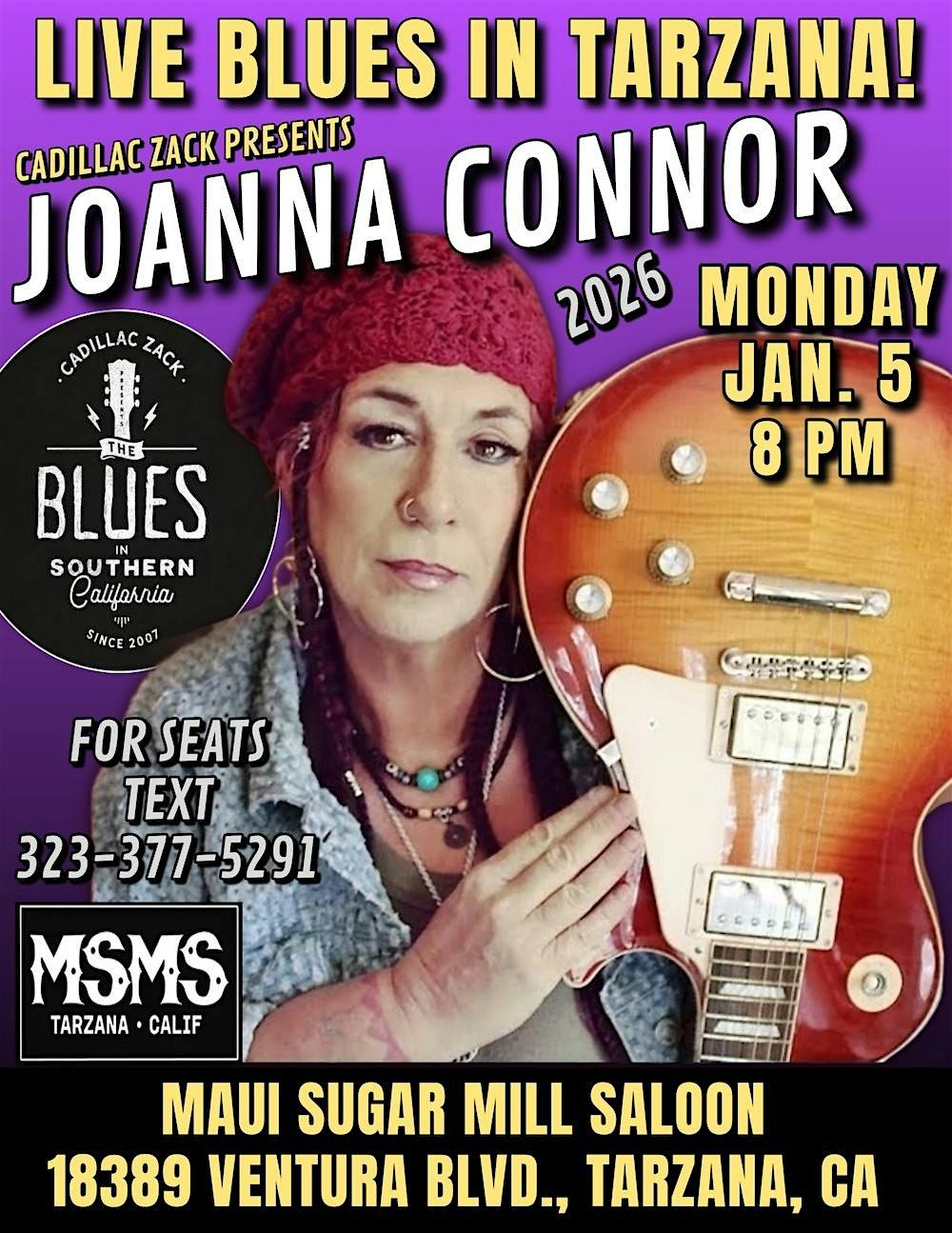 JOANNA CONNOR - Blues Rock Guitar Great From Chicago - in Tarzana!, 5 January | Event in Los Angeles | AllEvents