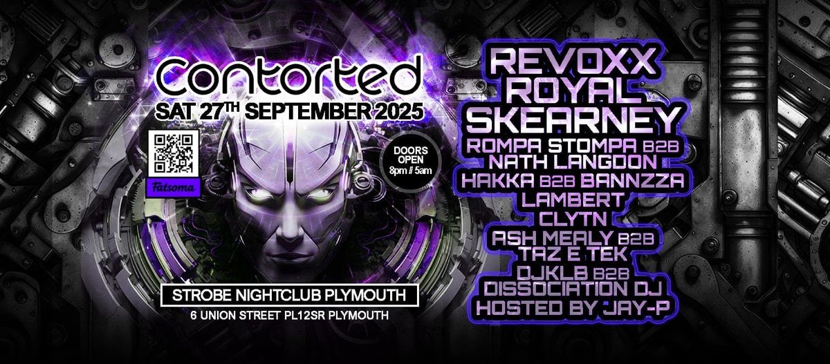Contorted Presents: REVOXX / ROYAL / SKEARNEY, 27 September | Event in Plymouth | AllEvents