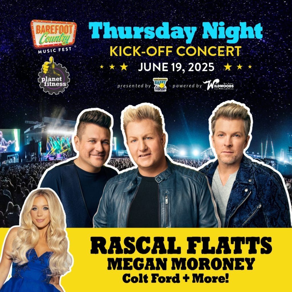 Barefoot Country Music Fest - Thursday at Wildwood Beach, 19 June | Event in Wildwood | AllEvents