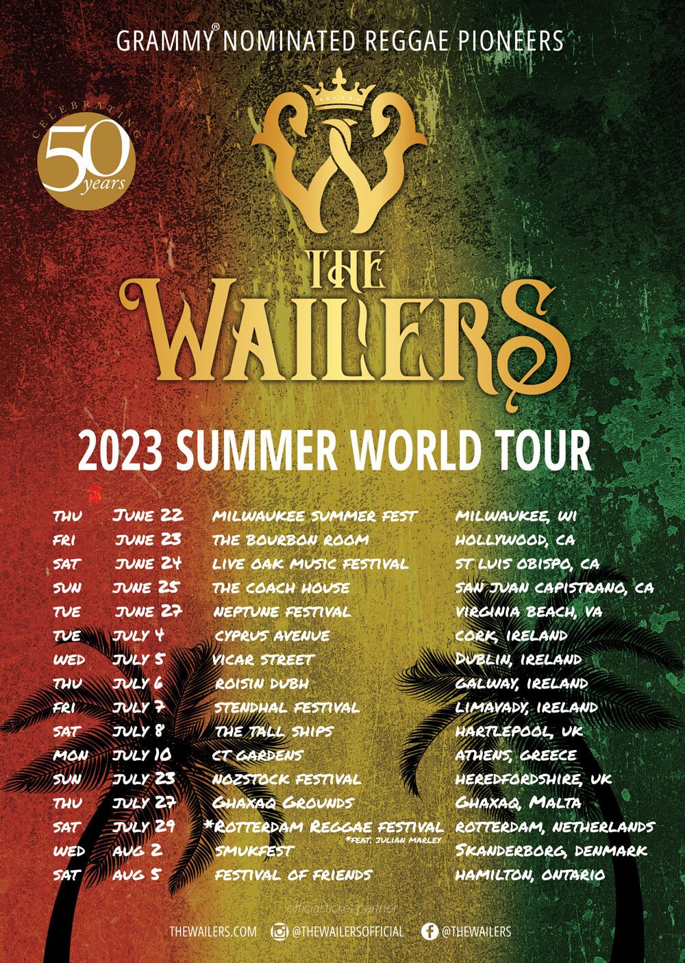 The Wailers Stuttgart Tickets, 15 August | Event in Stuttgart | AllEvents