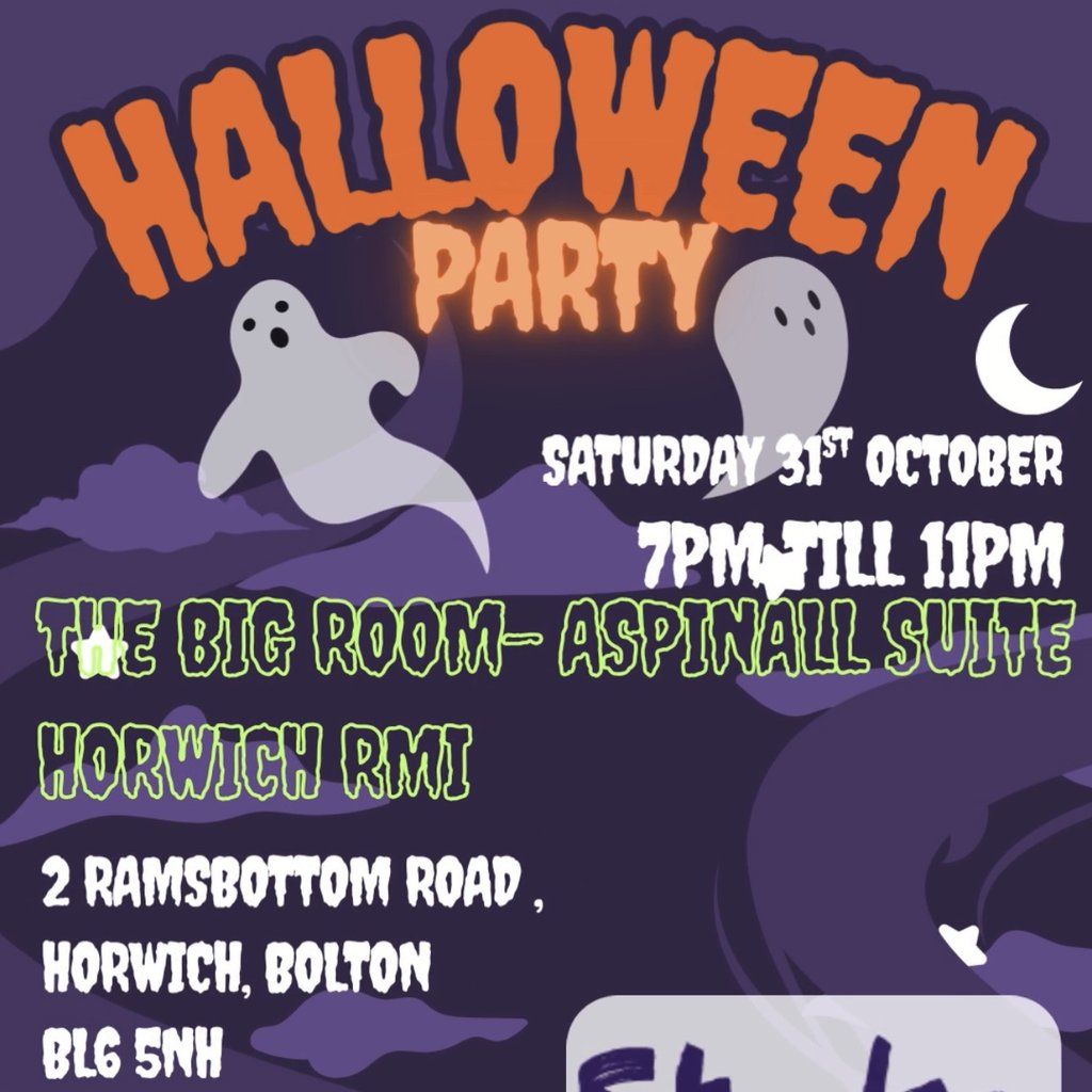 Halloween Party, HORWICH RMI CLUB, Bolton, 31 October 2026 | AllEvents