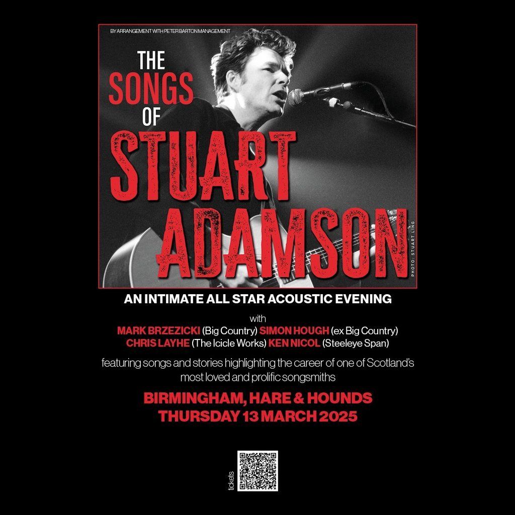 The Songs Of Stuart Adamson, 9 October | Event in Birmingham | AllEvents