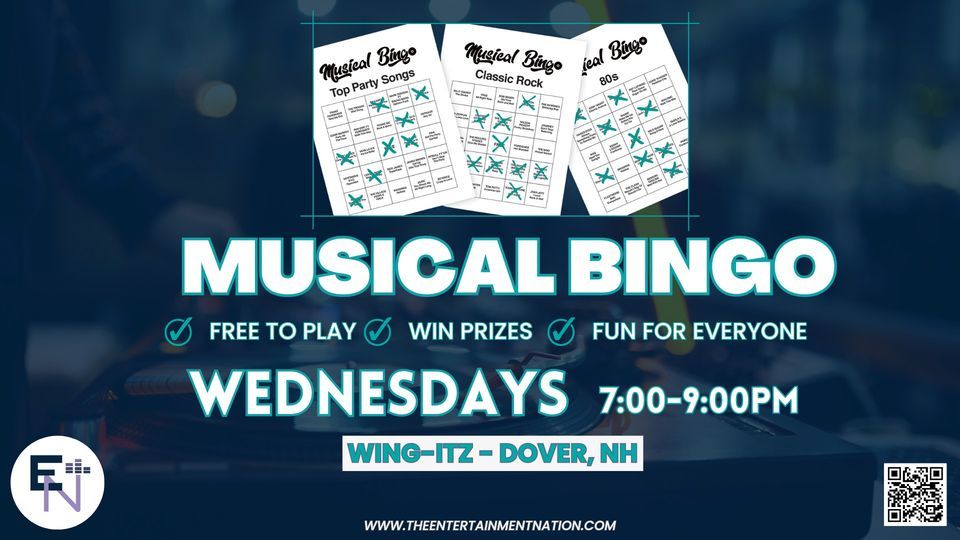MUSICAL BINGO WING ITZ DOVER NH , WingItz Dover NH, December 6 2023