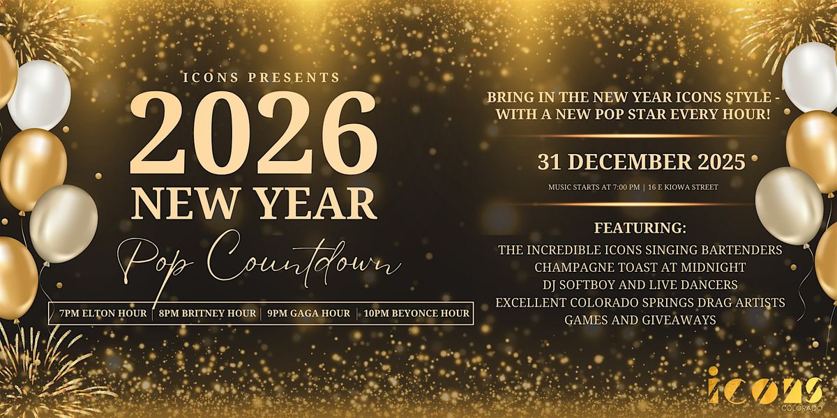 2026 NEW YEAR: POP COUNTDOWN, 31 December | Event in Colorado Springs | AllEvents