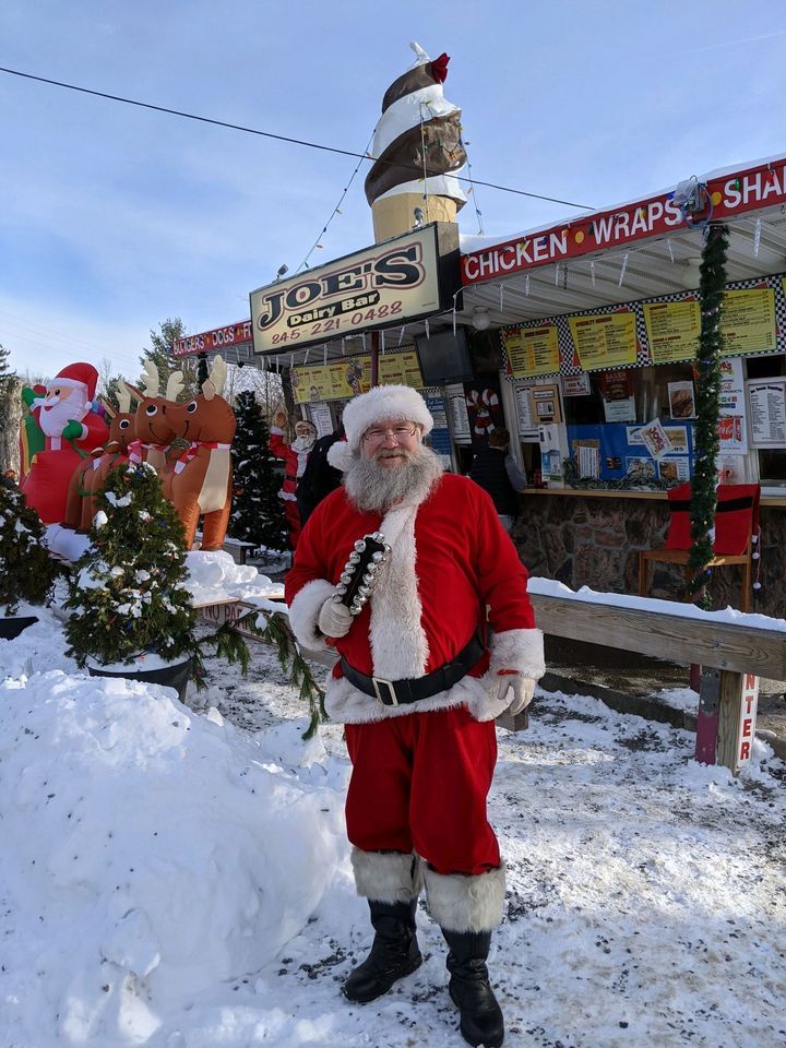 Santa will be at Joes Dairy Bar , 550 Route 82 Hopewell Junction, NY