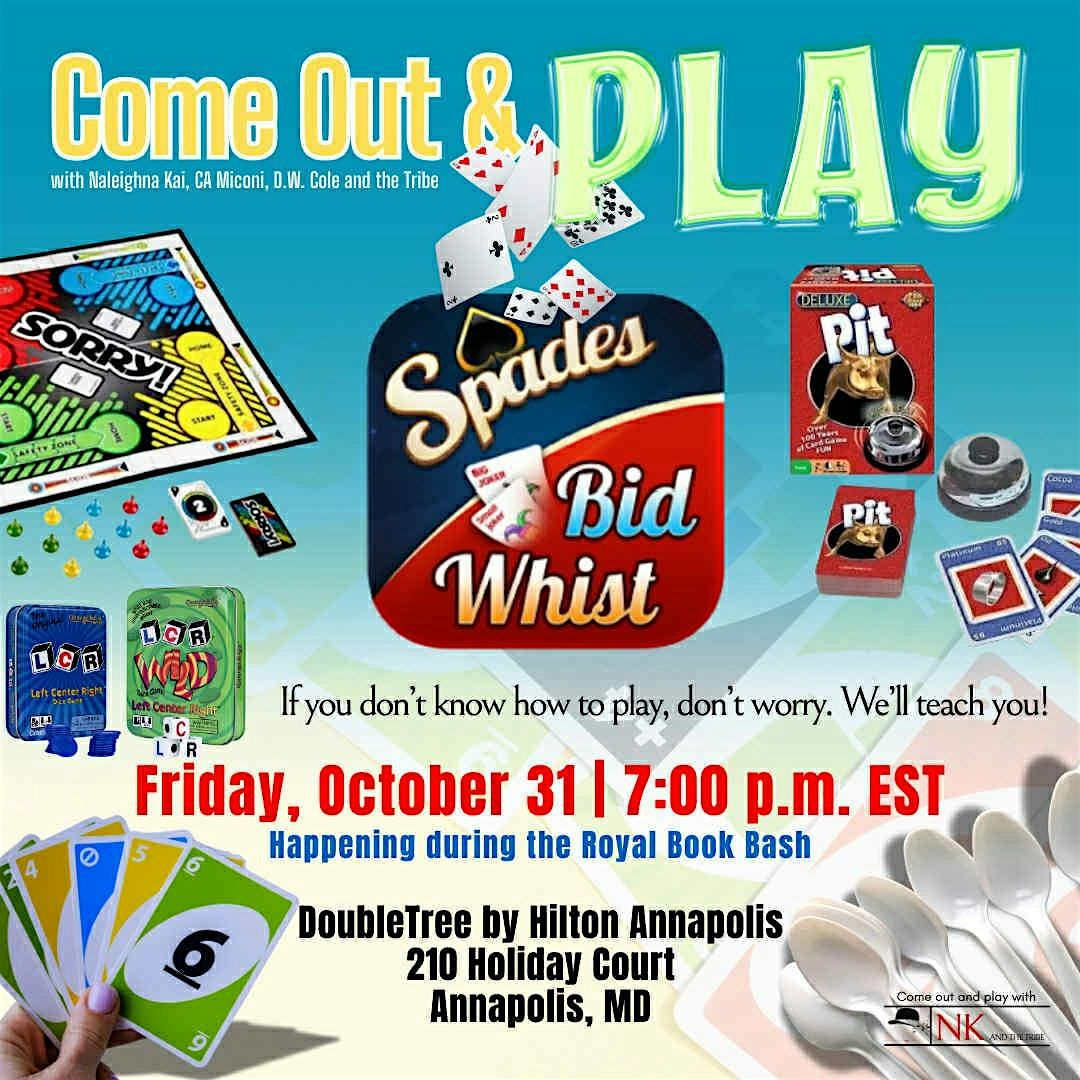 Come Out and Play in DMV/Annapolis 2026, 13 November | Event in Annapolis | AllEvents