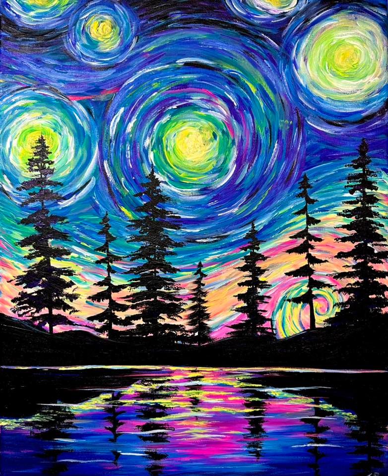 Alaskan Starry Night Paint Party!, AK Fairbanks, March 10 2023