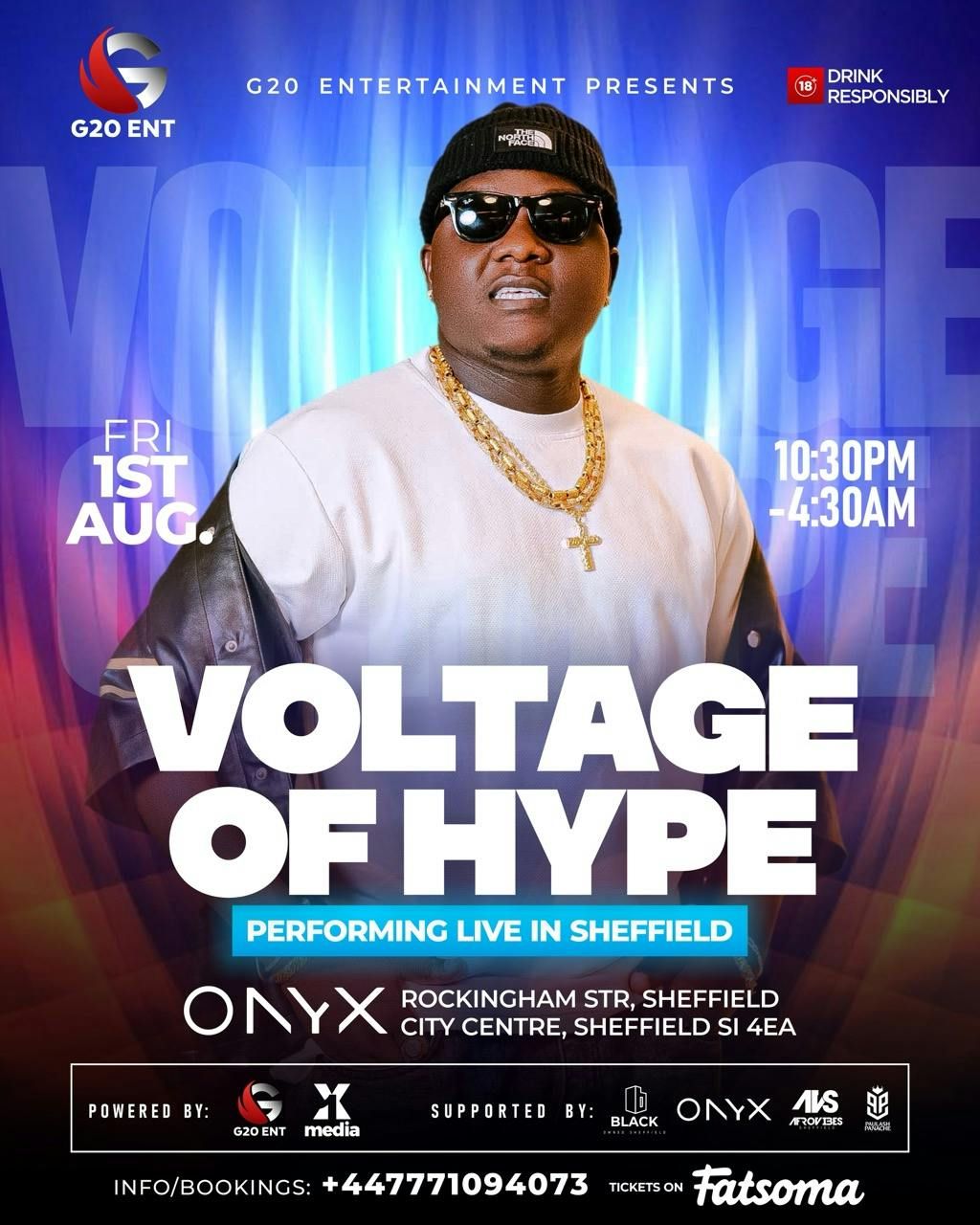 VOLTAGE OF HYPE LIVE IN SHEFFIELD, 1 August | Event in Sheffield | AllEvents