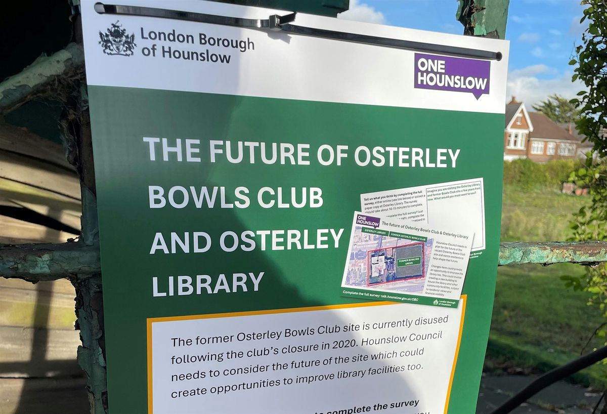 Osterley  Bowls Club & Osterley Library - Focus Group 2, 2 December | Event in Isleworth | AllEvents