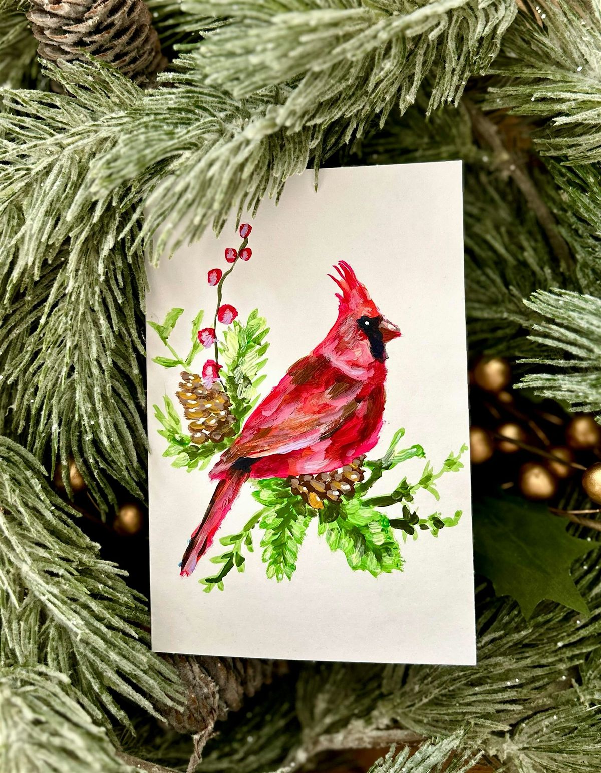 Holiday Greeting Card Paint & Sip, 14 December | Event in Stonington | AllEvents