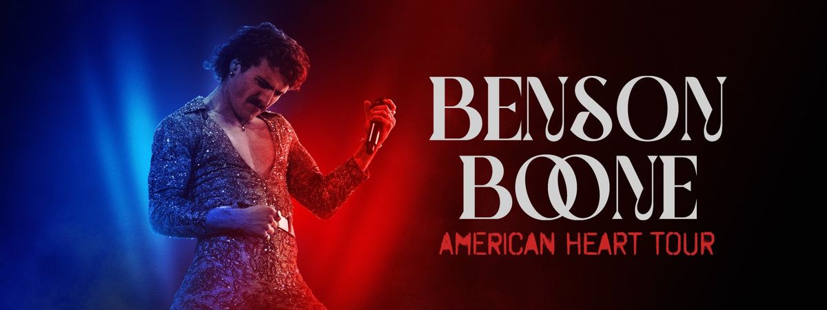 Benson Boone: American Heart World Tour, 9 October | Event in Salt Lake City | AllEvents