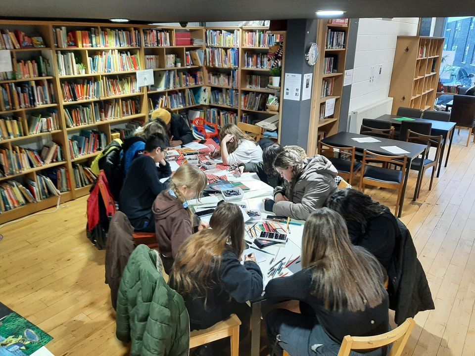 Youth Art Class (12 to 18 year olds), The Language Hub & The Cafe Hub, Glasgow, May 5 2023