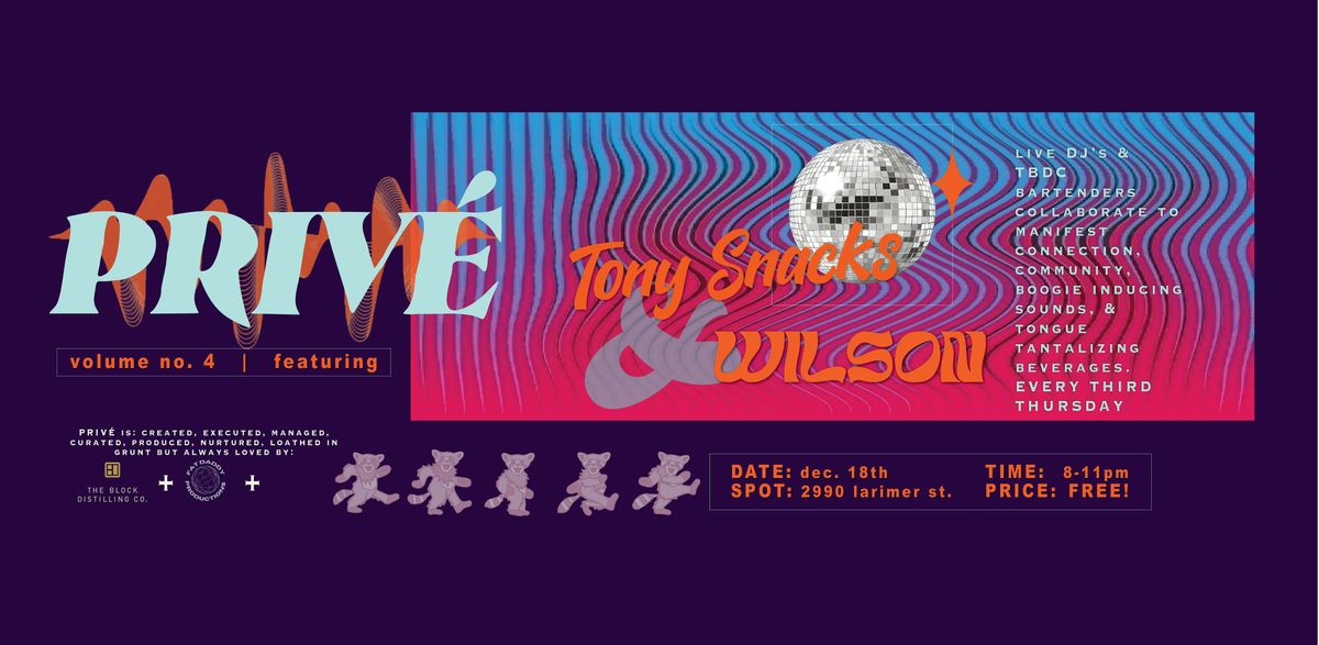 PRIVÉ - vol. no. 4  |  live DJ creations & tongue tickling  sippers, 18 December | Event in Denver | AllEvents