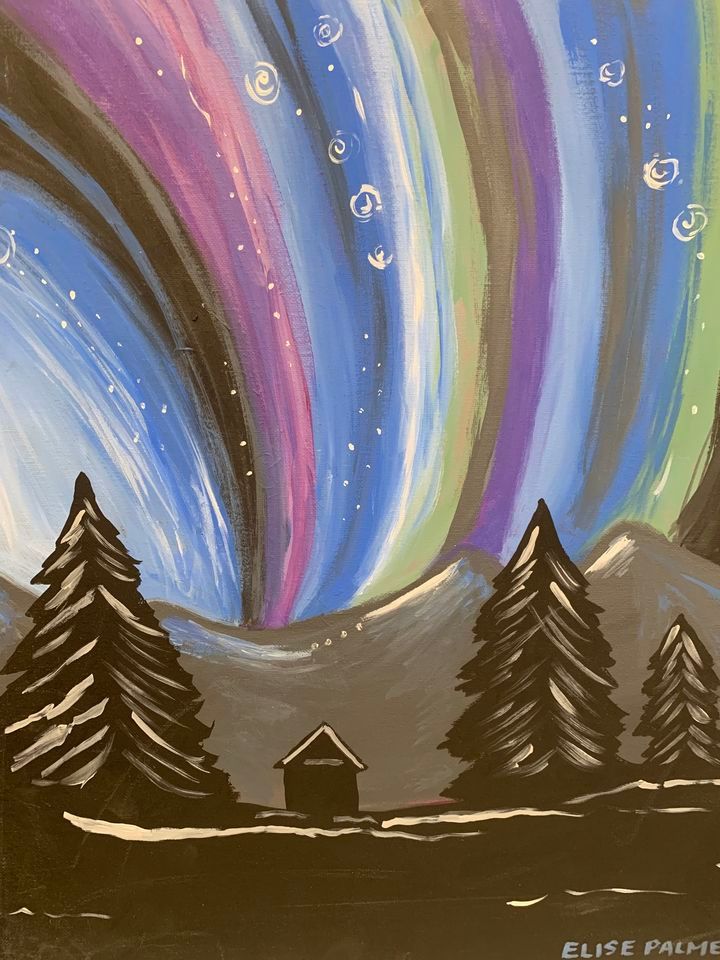 Saturday Night Sip & Paint The Studio “Northern Lights” , The Studio