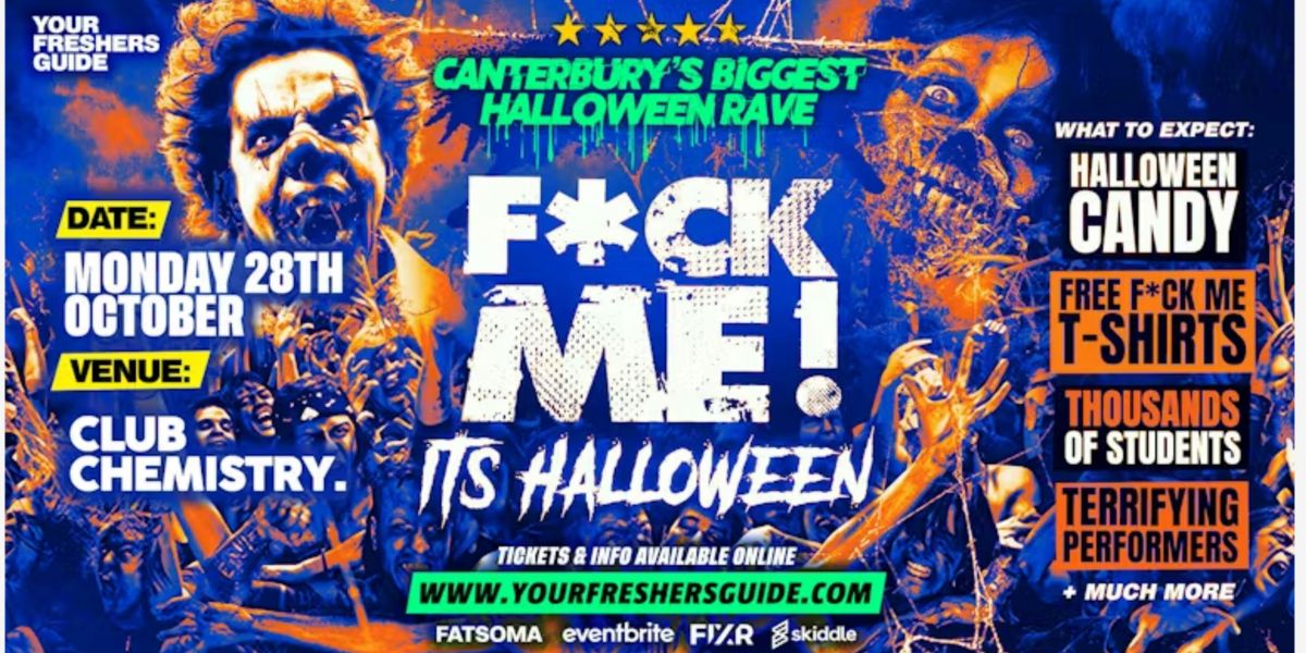 F*CK ME It's Halloween | Canterbury Freshers 2025, 27 October | Event in Canterbury | AllEvents