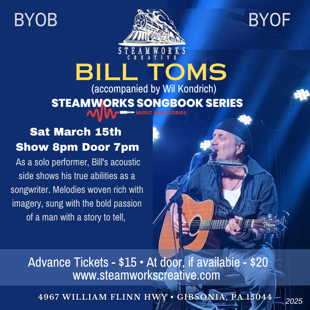 Bill Toms at City Winery - Pittsburgh, 31 May | Event in Pittsburgh | AllEvents