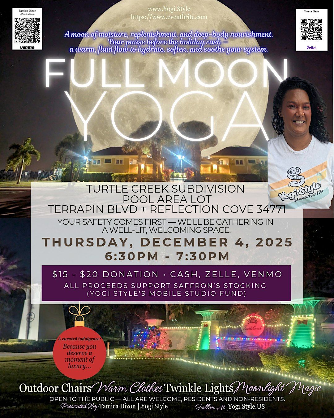 December Full Moon Yoga: Rejuvenate, Recharge & Glow, 4 December | Event in Magnolia Square | AllEvents