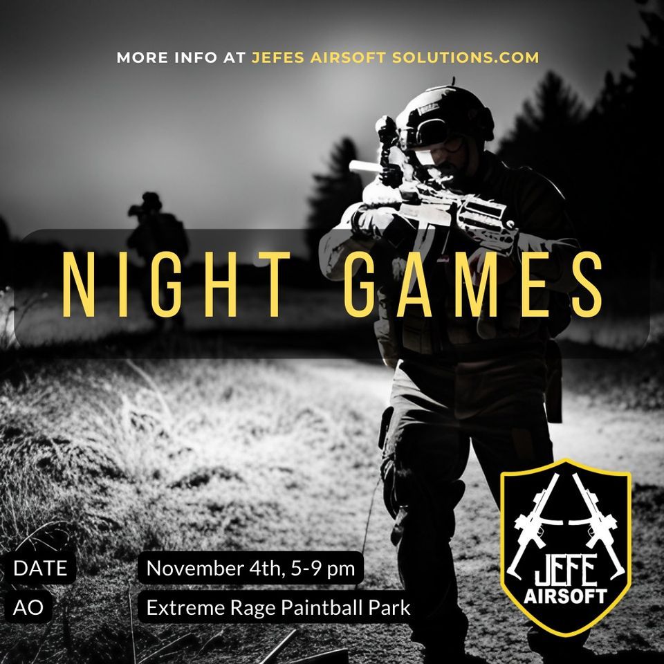 Night Games 1104, Extreme Rage Paintball Park, Hollywood, November 4