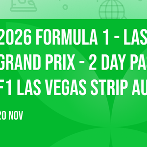 2026 Formula 1 - Las Vegas Grand Prix - 2 Day Pass at F1 Las Vegas Strip Autodrome