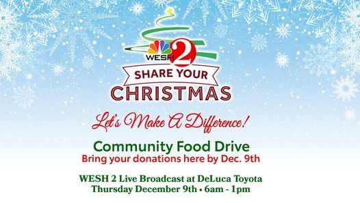 Share Your Christmas 2021 Wesh 2 Share Your Christmas Marion County Deluca Toyota Ocala December 9 2021 Allevents In Share Your Christmas 2021 Wesh 2 Share Your Christmas Marion County Deluca Toyota Ocala December 9 2021 Allevents In