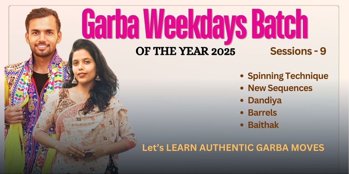 Garba Weekdays Regular Classes with Jayesh Rathod, 3 September | Event in Bangalore | AllEvents