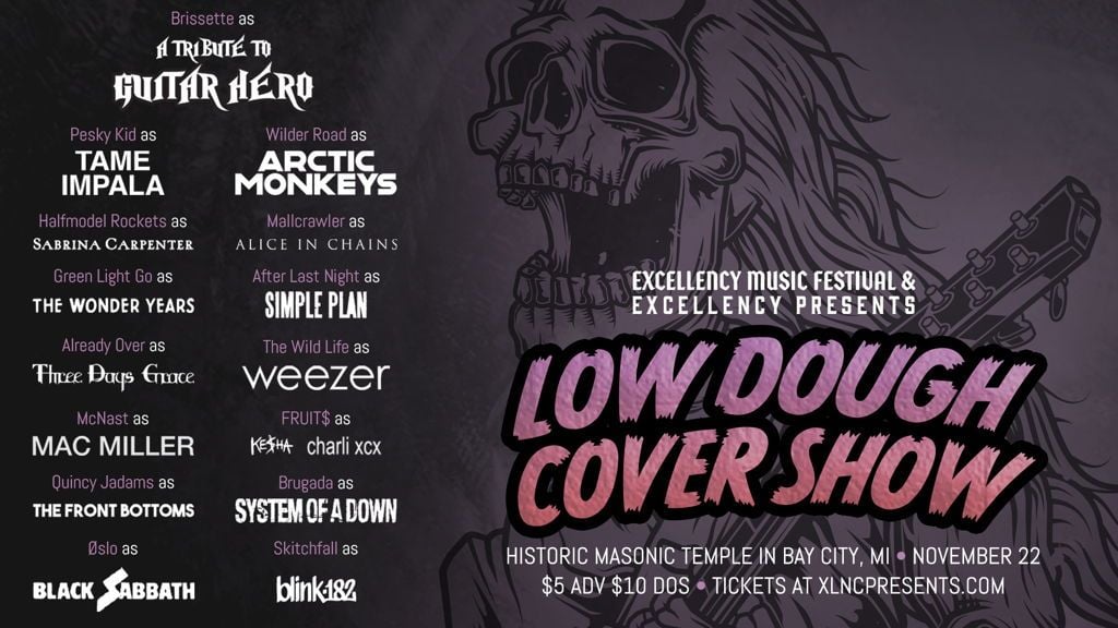 Low Dough Cover Show: Vol. 3, 22 November | Event in Bay City | AllEvents