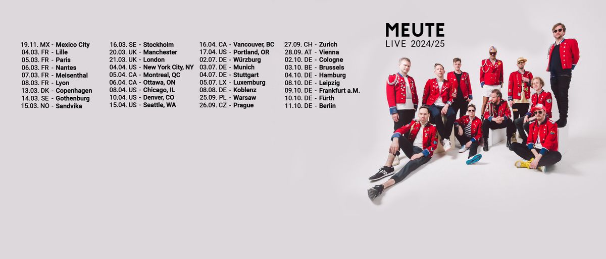MEUTE in Praha 1, 26 September | Event in Prague | AllEvents