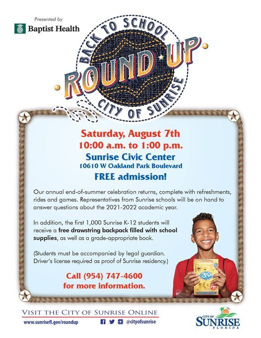 Back To School 2021 Events Giveaways In Sunrise Allevents In Back To School Events 2022