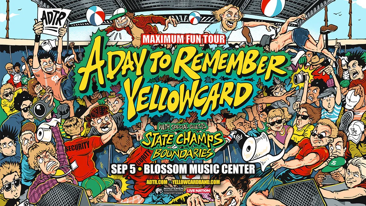 A Day to Remember and Yellowcard with State Champs and Boundaries, 21 September | Event in Rogers | AllEvents