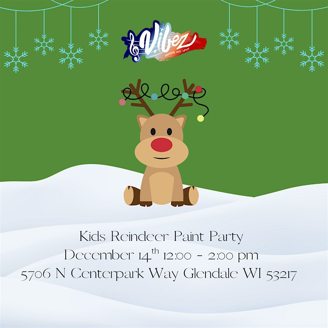 Kids Reindeer Paint Party, 14 December | Event in Glendale | AllEvents