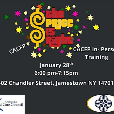 CACFP THE PRICE IS RIGHT TRAINING