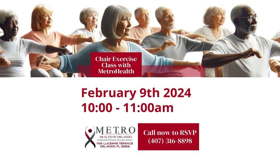 Free for Seniors Chair Exercise Class with MetroHealth of Orlando, 1106