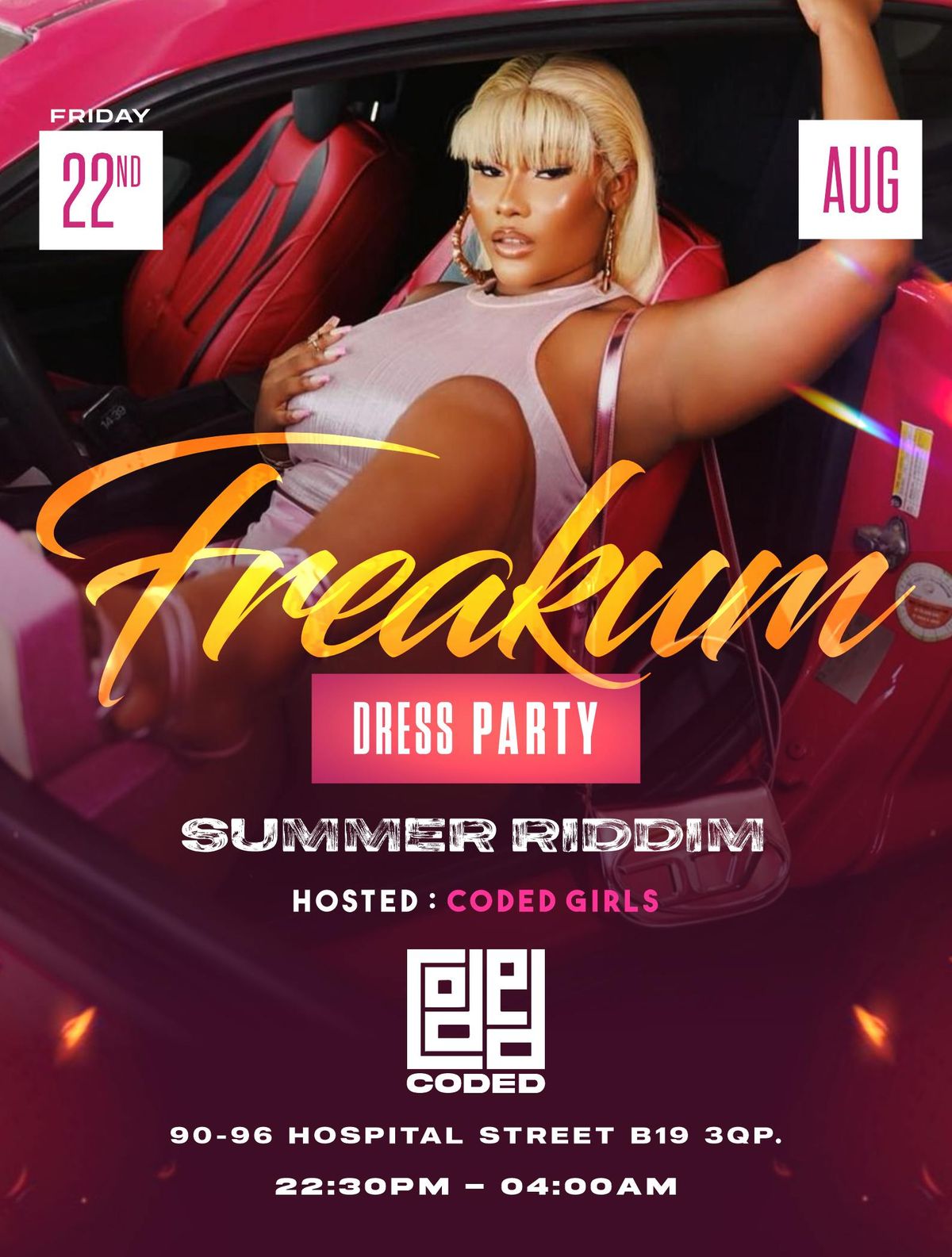 Freak-um dress party hosted by Coded Girls , 21 August | Event in Birmingham | AllEvents