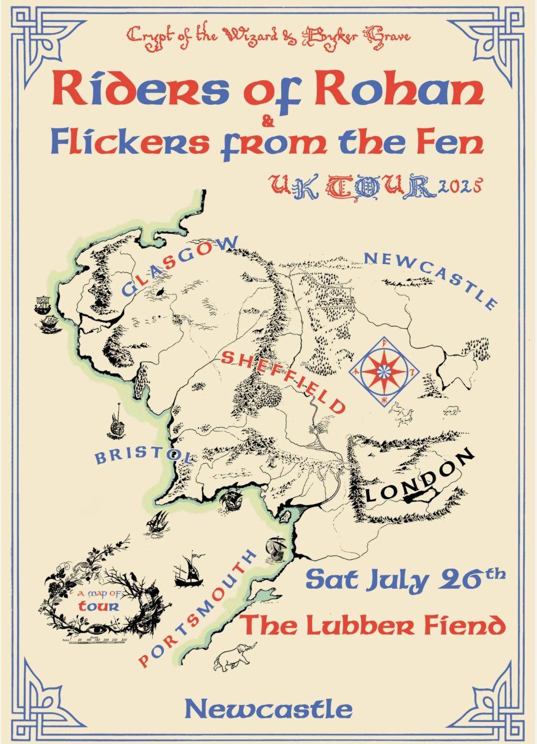 Riders of Rohan / Flickers from the Fen, 26 July | Event in Newcastle Upon Tyne | AllEvents