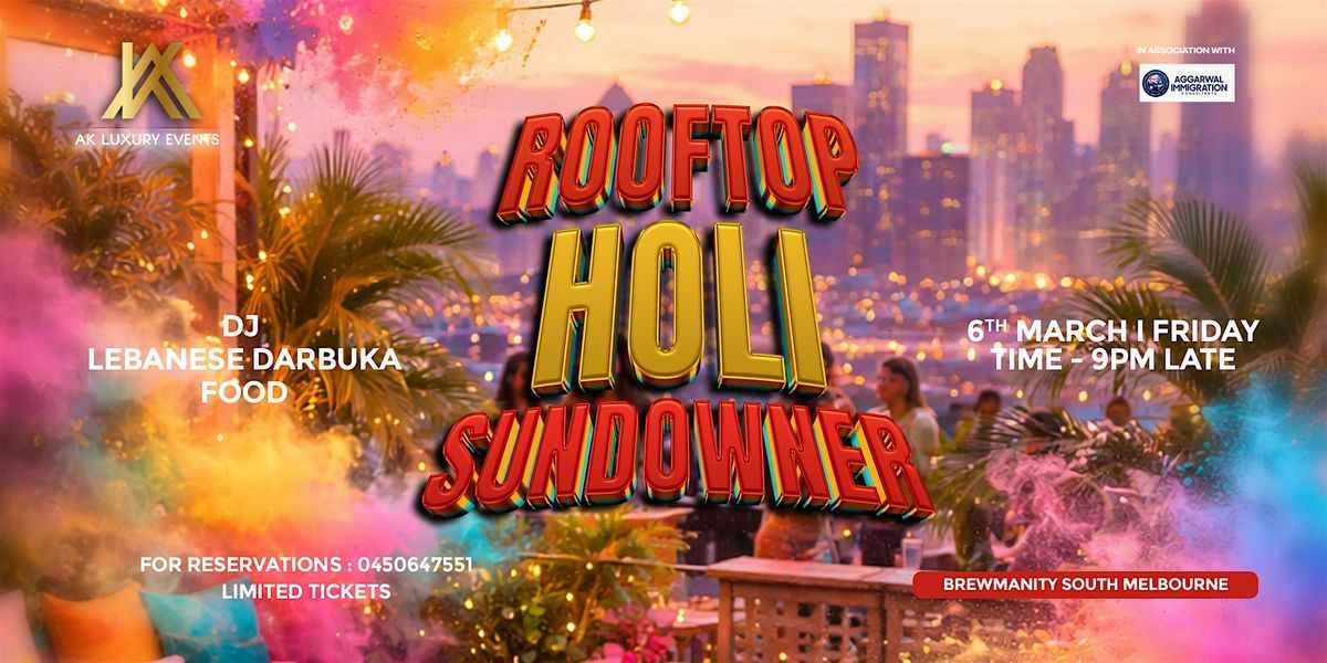 Rooftop Holi Sundowner 2026