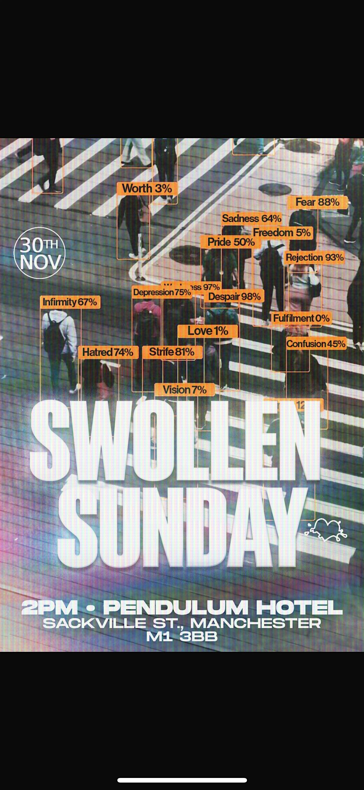 Swollen Sunday: Act of God, 30 November | Event in Manchester | AllEvents